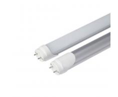 LineteckLED® - E01.014.25F Kit Tubo neon LED 120cm 25W con copertura opaca + Plafoniera attacco T8 luce fredda (6500K) 2500 lumen fascio luminoso 120° Sostituzione tubo neon ad incandescenza - Non necessita di Starter e Reattore