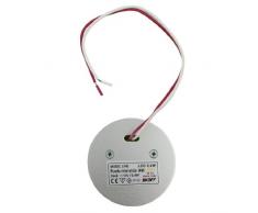 22801140 – LED faretti per illuminazione di scale armadio lampada da parete illuminazione mobili in rotonda o quadrata esecuzione. Materiale: alluminio 3er Set Rund warm-weiss