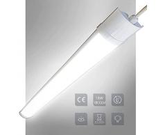 18W Neon LED 60 cm Tubo Plafoniere LED, Ultra-Sottile Barra LED Soffitto 6500K Luce Bianca Fredda, Conveniente LED Sottopensile Cucina, Lampada Lunga Reglette LED per Ufficio Garage Officina Cucina