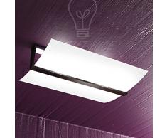 LAMPADA DA SOFFITTO PLAFONIERA TOP LIGHT MODELLO 1019/PL50-W WENGE' DESIGN MODERNO SALA CUCINA SALOTTO CAMERA DA LETTO BAGNO