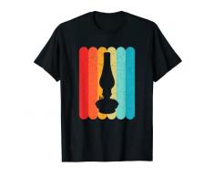 Lampada Olio Silhouette Retro Vintage Lines Anni 70 Anni 80 Distressed Maglietta