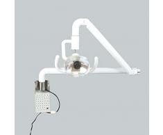 Lampada di ispezione dimmerabile alogena a parete, nuovissima lampada a sospensione medica chirurgica sospesa a parete senza luce fredda con braccio, luce per visita medica chirurgica illuminata
