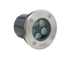 FARETTO INCASSO CALPESTABILE LED 5W IP66 DA ESTERNO LUCE FREDDA 6400K CARRABILE