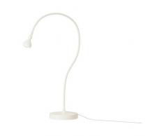 Ikea Jansjö - Lampada da tavolo a LED, a risparmio energetico, luce bianca calda, colore: Bianco moderno 60cm Bianco
