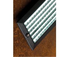 Faretto segnapasso da incasso a parete Lampada da arredo nero