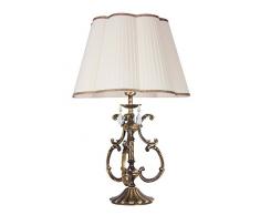 Premium – Lampada da tavolo con cristallo in ottone antico stile Liberty E27 fino a 60 W 230 V per Lampada da comodino camera da letto soggiorno lampada illuminazione lampada da comodino lampada da tavolo lampada da comodino lampada da tavolo