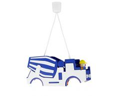 Elobra Lampadario misto auto con Markus, blu scuro 129074