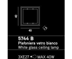 Plafoniera da soffitto Perenz 5744 Lampada plafoniera da soffitto o da parete realizzata in vetro