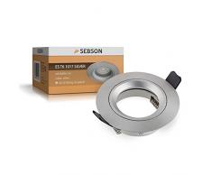 SEBSON Faretto ad incasso, Tipo 6, alluminio, LED / Alogena, incl. attacco GU10