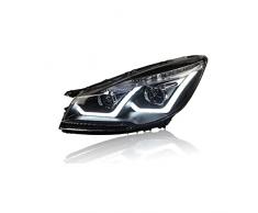 Fari Anteriori Anteriore Per Ford Per Kuga Per Fuga 2013-2016 Fari A LED Faro DRL Bi Xenon Lens High Low Beam Parcheggio Fendinebbia Fari Paralume (Misurare : Include xenon)