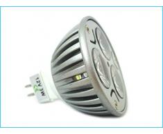 Lampada LED Dicroica MR16 GU5.3 3W 3X1W 12V Colore Giallo Arancione