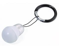 TROIKA - Lampada tascabile Tor22/SI – Luce da borsa – Torcia LED (luce bianca) – Portachiavi – On/Off – Moschettone – Originale