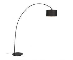QAZQA vinossa - Lampada da terra arco Moderno - 1 luce - L 1384 mm - Nero - Moderno - Soggiorno