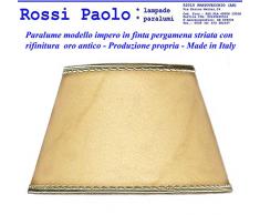 Paralume impero in finta pergamena produzione propria made in Italy (diametro 35)