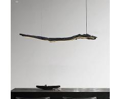 Striscia luminosa a LED, luce a sospensione moderna, lampadario, illuminazione domestica lineare, luce a sospensione ad arco, lampada a soffitto a onda nera per tavolo da pranzo, soggiorno, camera da