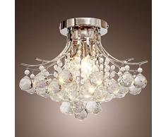 Pendant Light Luce a soffitto di Cristallo della Goccia di Pioggia Hyundai K9 lampadario Sospensione Illuminazione a LED per Sala da Bagno Camera da Letto Soggiorno