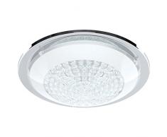 Eglo Acolla - Plafoniera in acciaio cromato, 11 W