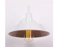 Stile semplice, Atrio-Lampada da parete American Loft Bar ristoranti applique da parete da parete Vintage Bianco