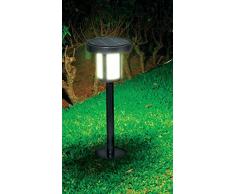 Ranex 5000.496 - Paletto con illuminazione LED a energia solare, da giardino, 53 cm, 200 Lumen