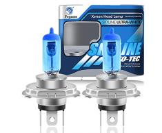 H4 12V 60/55W 5000K Lampadine Alogene Xenon Super Bianche ad Alta Potenza Per Lampada Auto - Fendinebbia Luce Di Marcia Diurna DRL (2 pezzi)