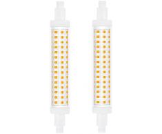 Bonlux R7s Lampadina Lineare a LED da 118mm Bianco Freddo 6000K Base a Doppia Estremità 15W J118 Lampada da Faretto Tipo J 120W Sostituzione Lampadina Alogena 240V (non Dimmerabile, Confezione da 2)
