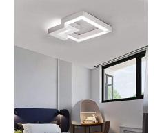 ZMH Plafoniera LED da soffitto I lampada moderna da soffitto 32W 40cm lampadario Dimmerabile bianco caldo| neutro | bianco freddo con il telecomando per camera da letto o soggiorno
