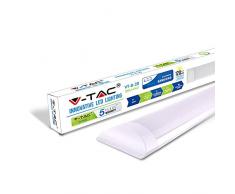 Plafoniera Luce Tubo LED Slim 20W, Luce Naturale 4000K 2400 Lumen Finitura Opaca