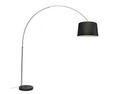 QAZQA Booglamp XXL - Lampada da terra arco Moderno - 1 luce - H 2470 mm - Acciaio - Moderno - Soggiorno