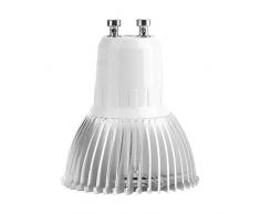 BYARSS Lampada da Coltivazione, Spettro Completo E27/E14/GU10 85-265V 18W 18 LED Lampadina a Crescita idroponica per Piante da Fiore(GU10)