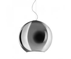 Fontana Arte Globo di Luce Lampada a Sospensione, Metallizzato Lucido ø 20 cm Taglia 1