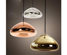 Lampada a sospensione rotonda in vetro creativo Tom Dixon Void illuminazione interna a goccia per caffè/negozio di abbigliamento/ristorante/bar caffetteria, Chrome