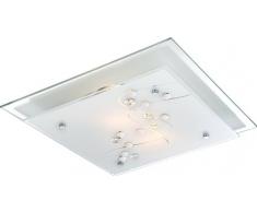 Globo 48092-2 - Lampadario da soffitto Ballerina, incandescenza, metallo, argento