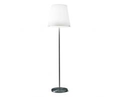 Fontana Arte 3247 - Lampada a stelo nichelata, altezza: 180 cm, diametro: 47 cm, colore: Bianco