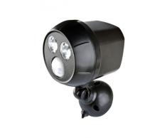 Mr Beams MB393 Faretto LED UltraBright 300 Lumen senza Fili a Batteria Resistente agli Agenti Atmosferici con Sensore di Movimento, Marrone, Confezione da 3