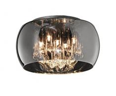 Trio - Plafoniera in vetro fumè