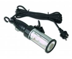 Electraline 363011 Lampada da Cantiere con Interruttore, Adatta ad Ambienti Esterni IP44, per Officina/Laboratorio/Cantina/Garage/Ispezione, Cavo 5 m