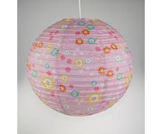 Niermann Standby 164 lampada a sospensione Papier Ballon Bungee Bunny, carta, multicolore, 40 x 40 x 40 cm