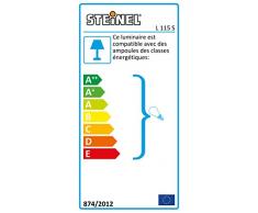 Steinel Lampada per esterni L 115 S bianca con sensore a raggi infrarossi, angolo di rilevamento di 240Â°, raggio dazione di max. 12 m, lampada a muro con portalampada E27 per max. 60 W, 657413