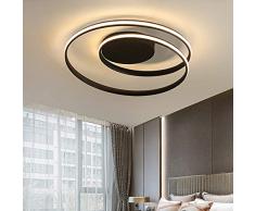 BFDMY Plafoniera moderna dimmerabile a LED con telecomando,65W,5525LM,design creativo a spirale circolare,soggiorno/camera da letto/studio/sala da pranzo/lampadario