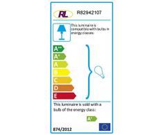 Reality Leuchten R82942107 Nimes Barra a LED, 2 Spot, Acciaio, 30 cm