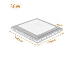 VINGO® 36W Lampada a sospensione a cristallo bianco a soffitto a cristallo quadrato a cristallo quadrato 85V-265V corridoio 2880LM 50HZ