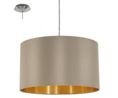 LAMPADA A SOSPENSIONE 1 LUCE EGLO MASERLO D 38 TORTORA/ORO