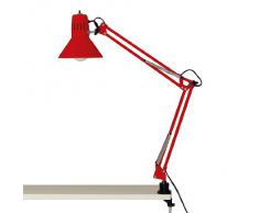 Brilliant - Lampada da tavolo con aggancio Hobby, colore: Rosso