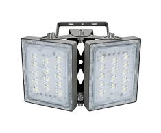 Faretto led da esterno, LED Luce di Inondazione Allaperto, 5400lm Luci di Sicurezza a LED con area di illuminazione più ampia, 5000K luce Diurna, Proiettore Regolabile 60W per Ingressi, Iarde, Garage