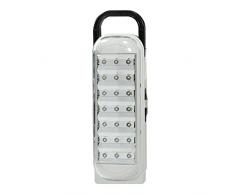 LEOFLA Luce Di Emergenza Torcia Portatile Lampada Ricaricabile Bianca 21 Led + Cavo