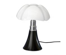 Martinelli Luce Minipipistrello Lampada da Tavolo o da Terra a Luce Diffusa, 9W, LED, Touch 9 W, Nero