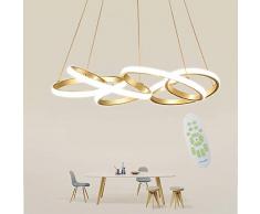 LED Lampada A Sospensione, 3000K ~ 6000K Dimmerabile Tavolo Da Pranzo Lampada, Moderna Creativa Restaurant Lampada, For Soggiorno Sala Pranzo Camera Letto Plafoniera, Lampadario Regolabile Altezza