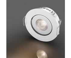 LED Mini piccola riflettori Fixtures / faretto Downlight soffitto lampade a incasso per Cree XPE 3W bianco caldo 3000K + driver