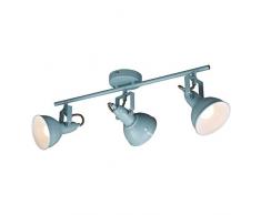 Briloner Leuchten- Lampada da Soffitto, plafoniera, Spot, 3 x E14, 40W max., menta-bianco
