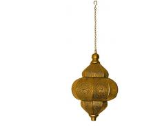 Lampada marocchina a Sospensione Leggera in Metallo con Regali Indiani appesi